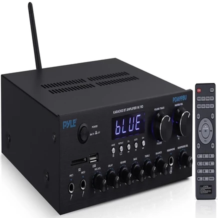 Усилитель-ресивер Pyle 300 Вт Bluetooth с USB/SD, черный