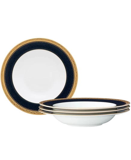 Набор суповых тарелок Noritake Odessa Cobalt Gold, 355 мл, синий