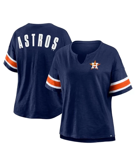 Женская футболка Fanatics Curl Route Houston Astros, синяя