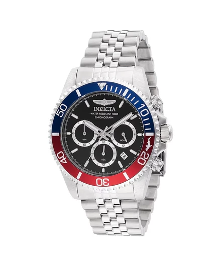 Мужские часы Invicta Pro Diver 48117, черный циферблат