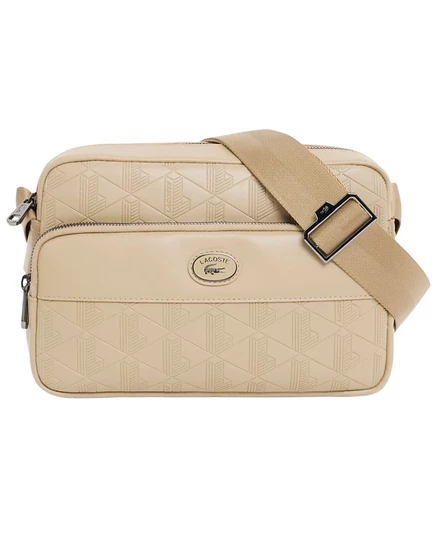 Мужская сумка-мессенджер Lacoste Monogram Reporter, бежевая