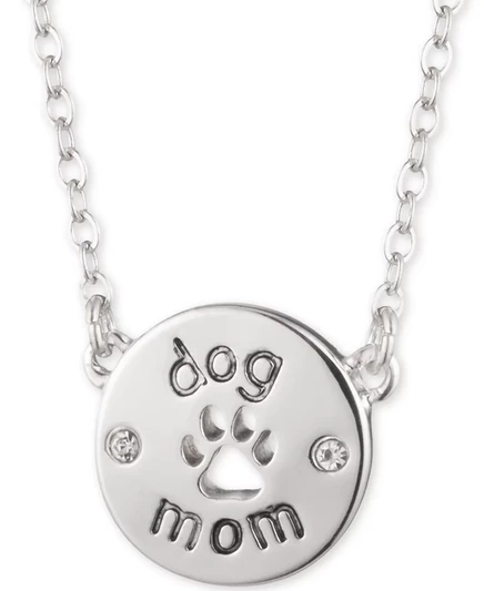 Ювелирные изделия Pet Friends Серебристое ожерелье с подвеской 
