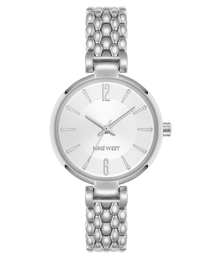 Женские часы Nine West Contemporary, серебристо-золотые