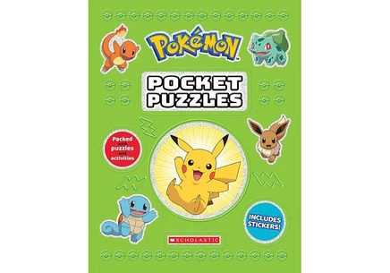Книга Pokemon Pocket Puzzles карманная, мягкая обложка