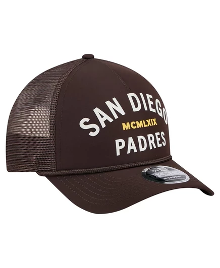 Мужская темно-коричневая кепка San Diego Padres New Era с регулируемой застежкой dark brown