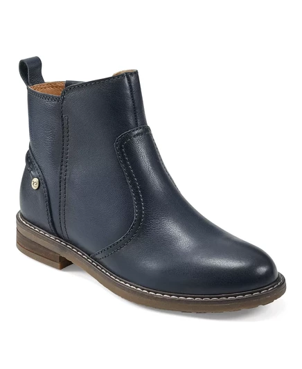  Повседневные женские ботильоны на блочном каблуке Eflex Juna navy leather