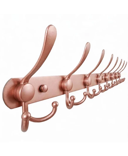 Вешалка YIGII heavy duty 75 см, 8 крючков, розовое золото