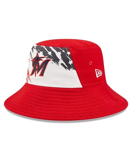 Мужская панама New Era Miami Marlins, красная