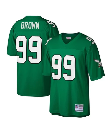 Мужское джерси Mitchell & Ness Jerome Brown Philadelphia Eagles, зеленая