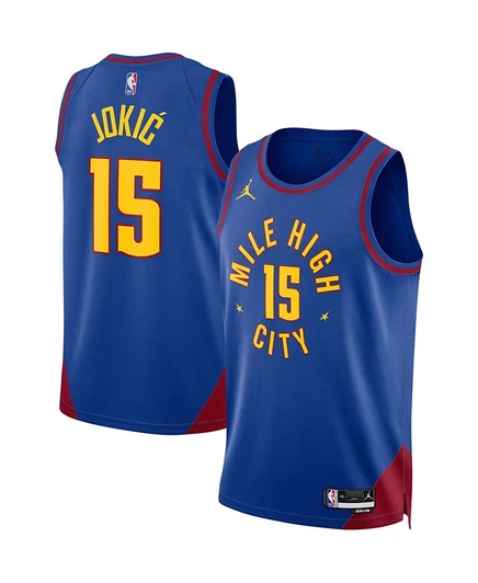 Унисекс баскетбольная майка Nike Jordan Nikola Jokic Denver, синяя