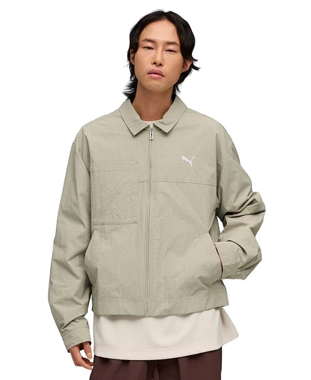 Мужская куртка Puma Wardrobe Essential с молнией, бежевая