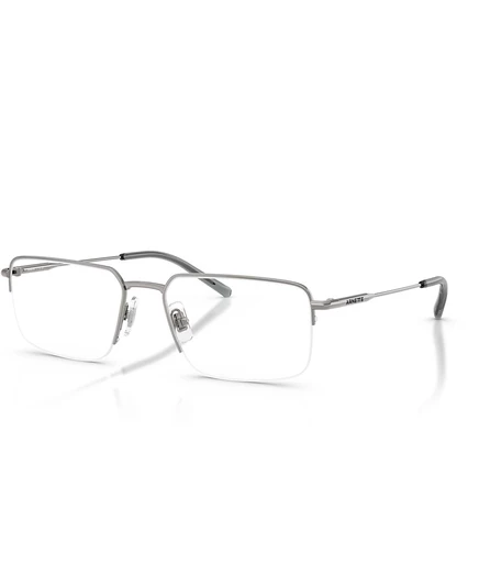 Мужские прямоугольные металлические очки Arnette Man AN6152 серебристого цвета