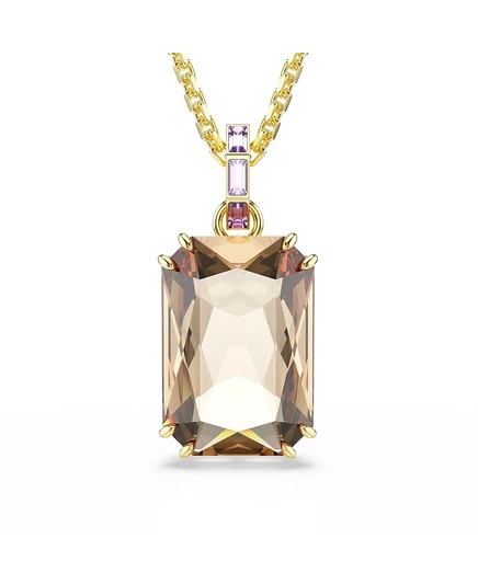 Золотое колье с подвеской Swarovski Millenia, покрытое позолотой, золото