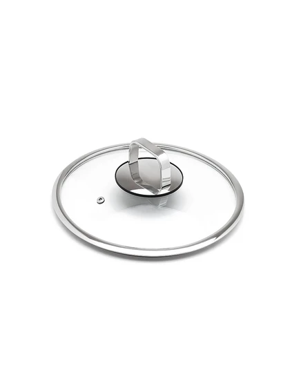 Крышка Livwell 10″ стеклянная с силиконовым ободом, прозрачная