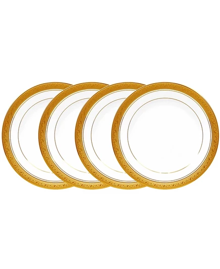 Набор из 4 хлебных тарелок Noritake Crestwood Gold, белый
