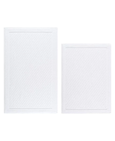 Коврики для ванной Arkwright Home, 2 шт., белые, 43×61/51×81 см