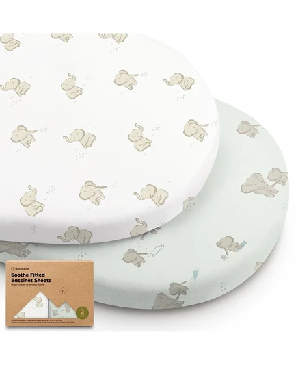 Комплект простыней KeaBabies для люльки 2 шт., 84×43 см