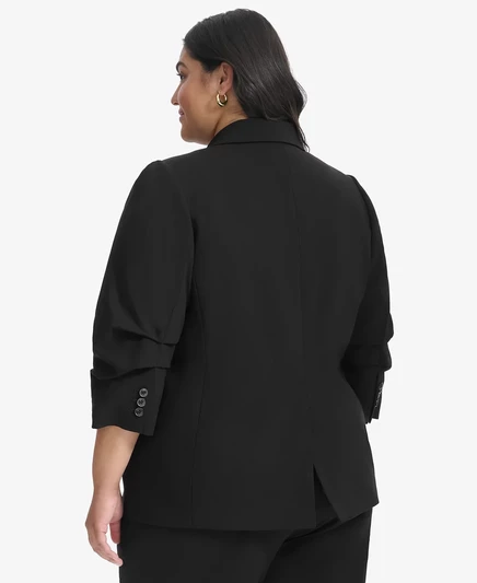 Куртка Madison с рукавом 3/4 от DKNY Plus размера плюс  black