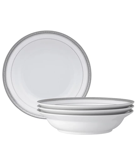 Набор тарелок Noritake Crestwood Platinum, 4 шт., платина