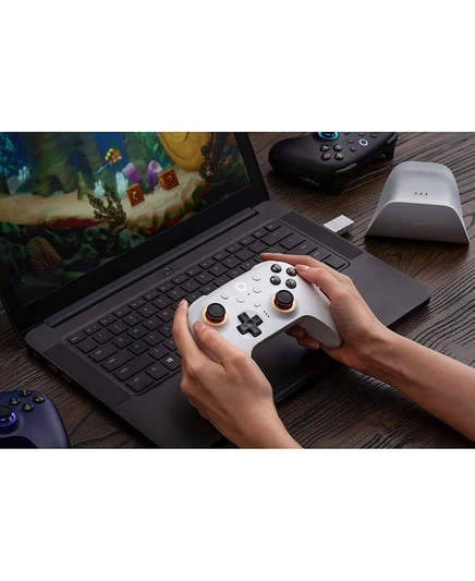 Беспроводной контроллер 8BitDo Ultimate 2 с док-станцией, белый
