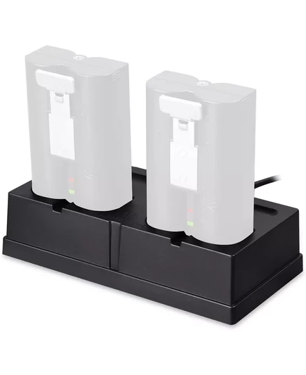 Зарядная станция Wasserstein для аккумуляторов Ring Spotlight Cam Battery, Stick Up Cam Battery, видеодомофона 1/2/3 и камеры наблюдения за дверью black