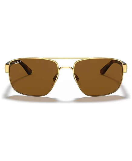 Мужские очки Ray-Ban RB366360‑P поляризованные, золотистые