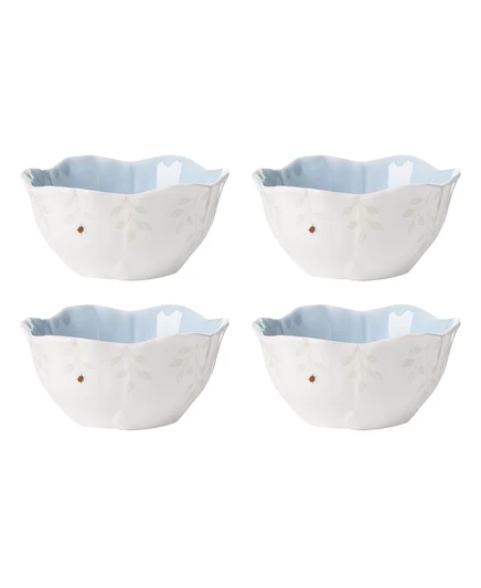 Цветочные десертницы Lenox Butterfly Meadow, набор из 4-х вазочек blue