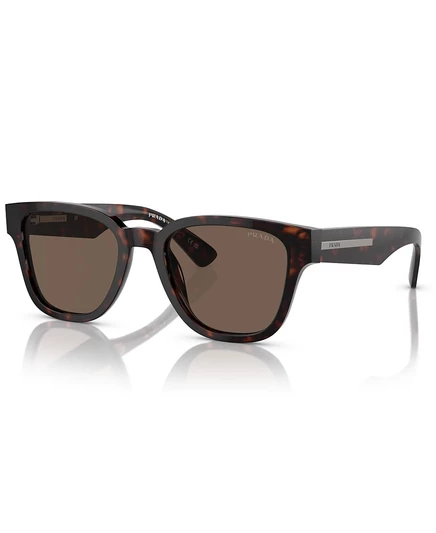 Круглые мужские солнцезащитные очки Prada, PR A04S, коричневый