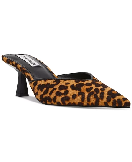  Модное платье-мюли на среднем каблуке leopard multi