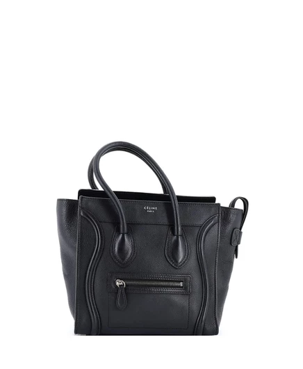 Женская сумка Pre-Owned Celine Micro Luggage, черная