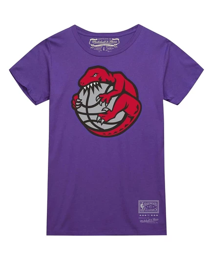 Унисекс футболка Mitchell & Ness Toronto Raptors, фиолетовая