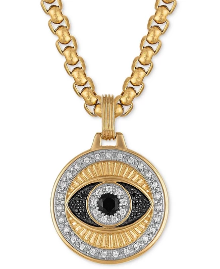 Мужское ожерелье Esquire Evil Eye 22″ позолоченное, золотистое