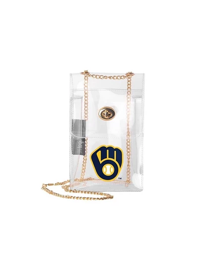 Сумка через плечо Logo Brands Milwaukee Brewers, белая