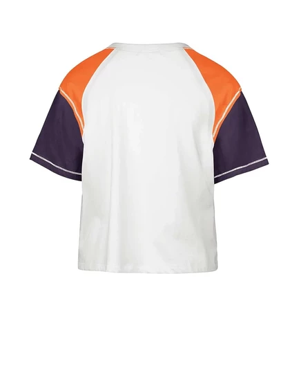 Женская белая укороченная футболка Clemson Tigers Serenity Gia от бренда '47 white