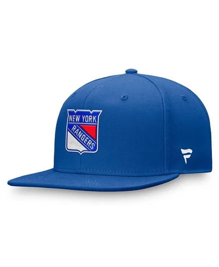 Мужская бейсболка Fanatics New York Rangers с вышитым логотипом, синяя