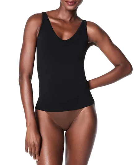 Женская корректирующая майка SPANX Seamless, черная