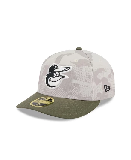 Мужская кепка New Era 59FIFTY Orioles, бежево-оливковая