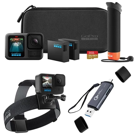 Экшн-камера GoPro HERO13 Black набор с аксессуарами, черный