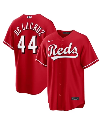 Мужское джерси Nike Elly De La Cruz Cincinnati Reds, красное