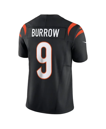 Мужская футболка Nike Joe Burrow черного цвета Cincinnati Bengals Vapor F.U.S.E. Limited black