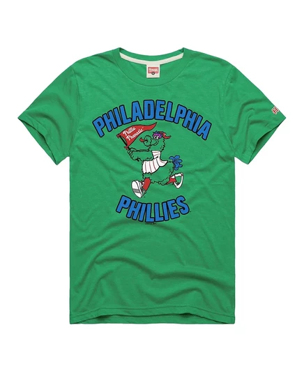 Мужская зеленая футболка с принтом Philadelphia Phillies Hyper Local Tri-Blend от Homage green