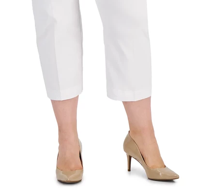 Брюки-капри средней посадки I.N.C. International Concepts Plus размера плюс, созданные для Macy's bright white