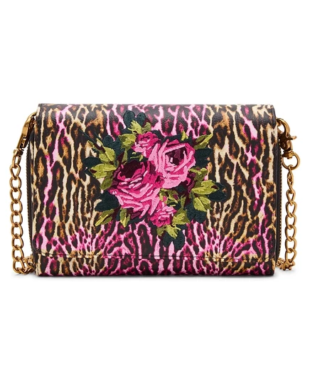 Леопардовая сумка через плечо с цветочным рисунком Betsey Johnson multi