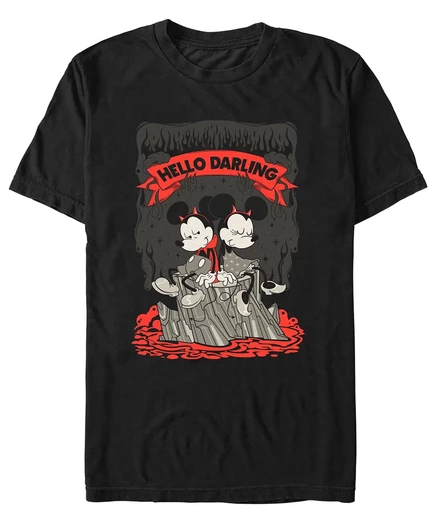Мужская футболка Fifth Sun Mickey Classic Hello Darling с короткими рукавами black