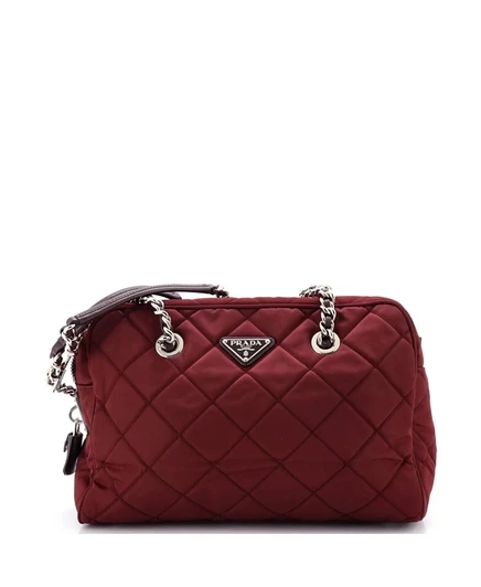 Женская сумка Pre-Owned Prada Medium Chain, красная