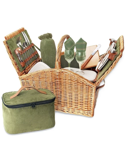 Корзина для пикника Picnic Time Somerset, зеленая