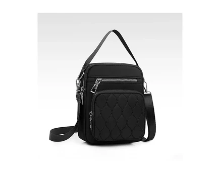 НЕЙЛОНОВАЯ СТЕГАНАЯ СУМКА NICCI black