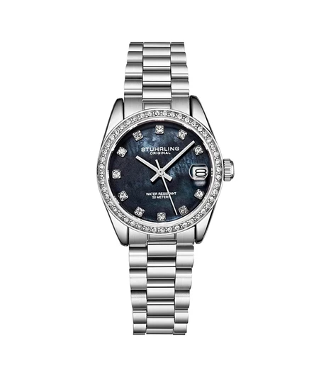 Женские кварцевые часы Stuhrling Lineage 3936.1, 31 мм, серебристые