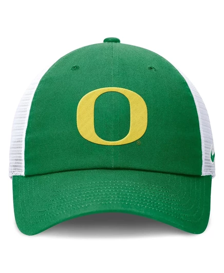Мужская регулируемая шляпа дальнобойщика Oregon Ducks Club от Nike, зелено-белая green, white