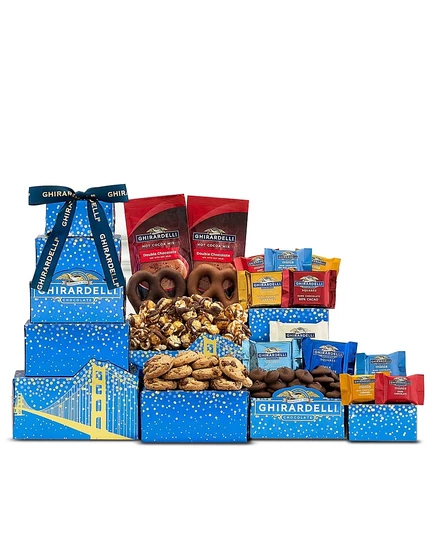 Подарочная башня Wine Country Gift Baskets Ghirardelli, 14 шт